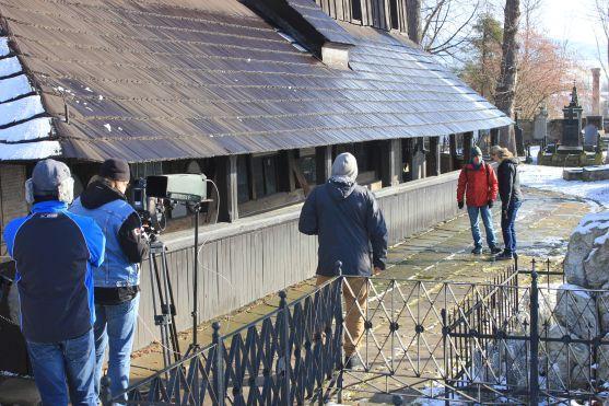 Štáb České televize natáčel v Broumově Záhady Toma Wizarda