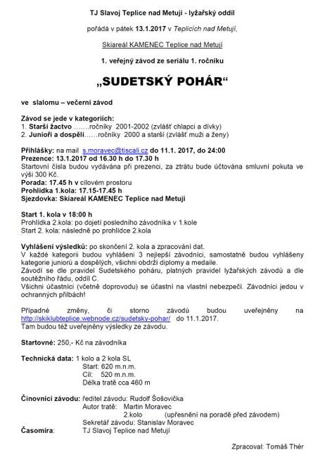 Nabídka akcí na Broumovsku pro víkend od 13. do 15. ledna