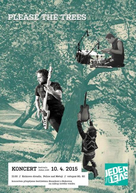 Koncert skupiny Please The Trees je jedním z doprovodného programu festivalu Jeden svět v Polici nad Metují 