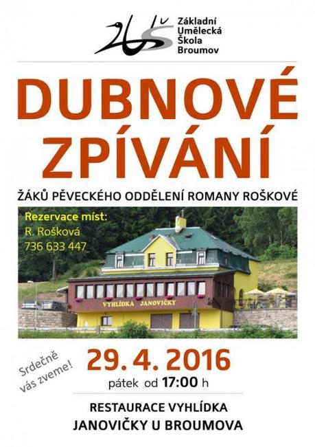 Nabídka akcí na Broumovsku pro víkend od 29. dubna do 1. května