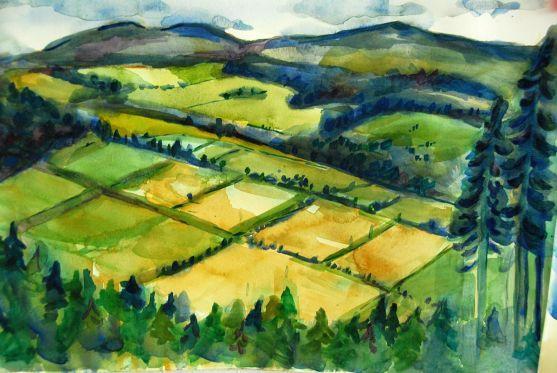 Studenti z pražského Žižkova přijeli kreslit na Broumovsko