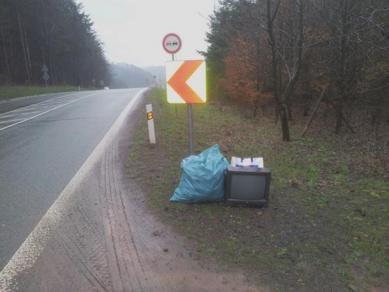 Skauti opět uklízeli podél silnice směrem na Pasa