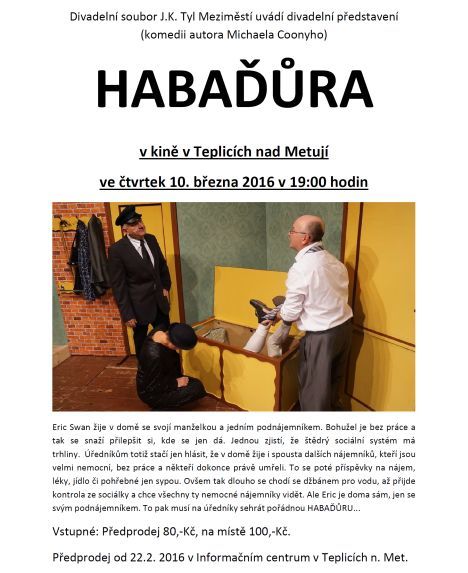 Nabídka akcí na Broumovsku pro víkend od 11. do 13. března