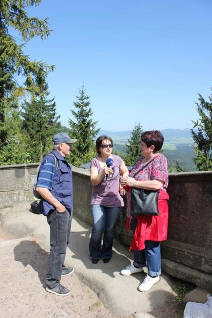 Český rozhlas natáčel pořad Pohlednice z hřebene Broumovských stěn
