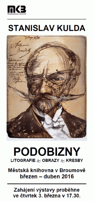 Ve čtvrtek bude v Městské knihovně v Broumově zahájena výstava litografií, obrazů a kreseb Stanislava Kuldy 
