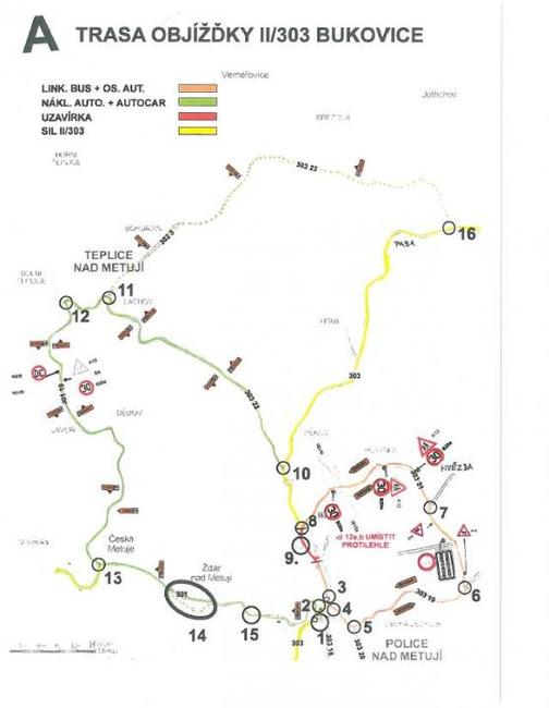 Silnice mezi Policí nad Metují a Bukovicí bude uzavřena více než čtyři měsíce 