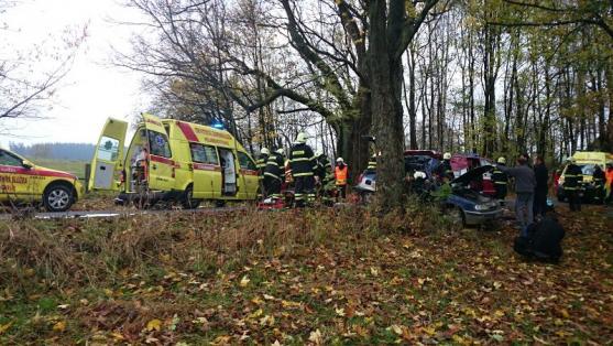 Těžká nehoda v Horním Adršpachu si vyžádala jeden lidský život