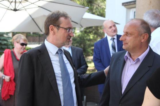 Na setkání příhraničních regionů Broumov a Nowa Ruda přijel i český velvyslanec v Polsku Jakub Karfík