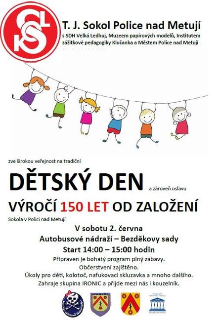 Pozvánka na Dětský den v Polici nad Metují 