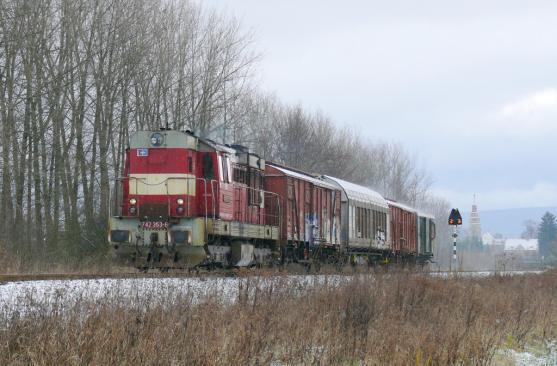 Broumovsko zasypal první sníh přicházející zimy