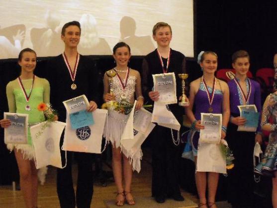 Pár Novotný - Novotná z Tanečního klubu Broumov je dvojnásobným Mistrem České republiky 