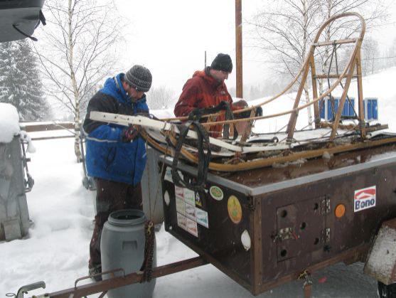 Mentálně postižené děti z polského stacionáře v Dzierżoniowě jezdili na Janovičkách u Broumova se psím spřežením