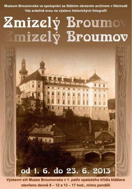 V klášteře je k vidění výstava fotografií dnes již neexistujícího nebo změněného Broumova 