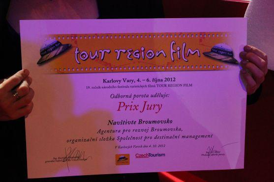 Spot Navštivte Broumovsko dostal Cenu poroty na festivalu Tour region film v Karlových Varech 