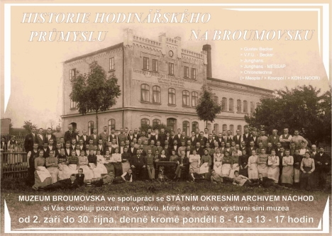 V Broumově začala výstava o historii hodinářského průmyslu na Broumovsku