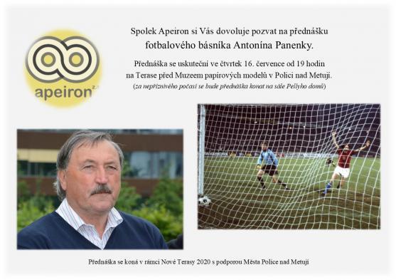 Fotbalový básník nebude v Polici hrát, ale povídat