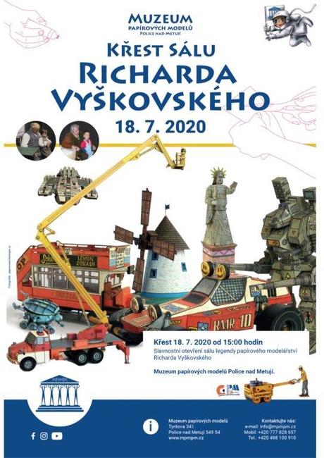 V Muzeu papírových modelů pokřtí sál Richarda Vyškovského 