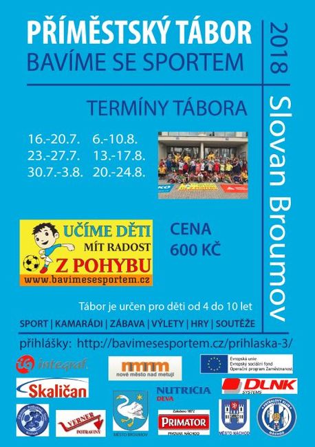 Příměstské tábory projektu Bavíme se sportem jsou zaměřené na všestranný pohyb 