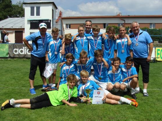 Výběr OFS Náchod kategorie U12 s broumovskými hráči v sestavě byl v republikovém finále druhý 