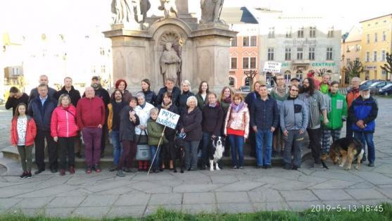 Broumov součástí politických protestů