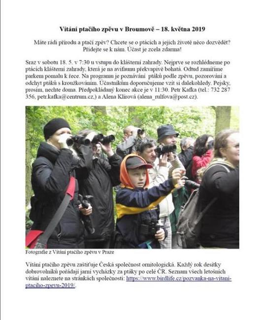 Nabídka akcí na Broumovsku pro víkend od 17. do 19. května