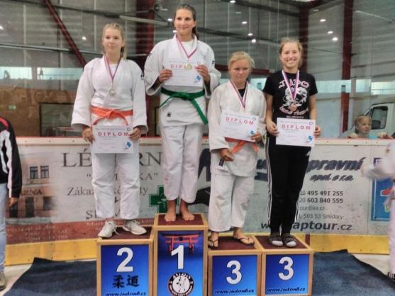 Judistka Kristýna Vondřejcová přivezla zlatou medaili z Polabské ligy v Novém Bydžově