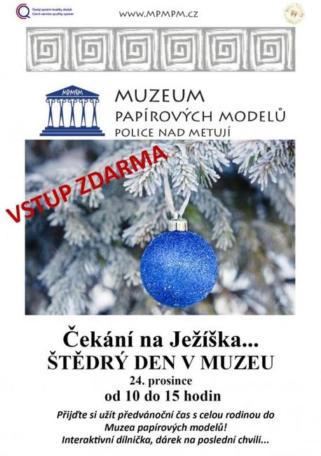 Štědrý den v Muzeu papírových modelů