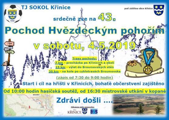 Nabídka akcí na Broumovsku pro víkend od 3. do 5. května