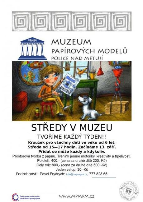 I letos se v Muzeu papírových modelů budou scházet modeláři