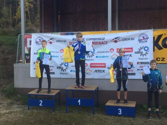 Lukáš Doležal z Borského klubu lyžařů Machov získal titul Mistra České republiky 2017 žactva v severské kombinaci