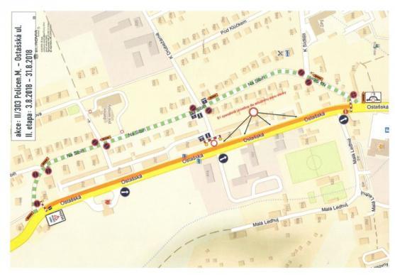 O prázdninách se bude opravovat Ostašská ulice v Polici nad Metují. Objízdná trasa bude minimální