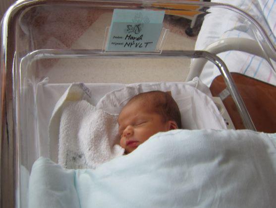 První náchodské miminko v roce 2012