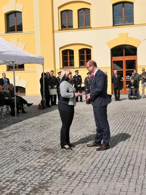 S Evou Blažkovou o ocenění hejtmana Královéhradeckého kraje