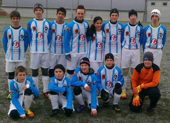 Starší žáci Slovanu Broumov před startem jarní fotbalové části