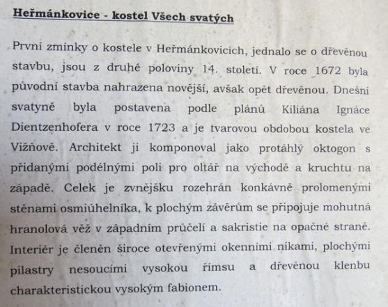 Cyklus (Ne)tušené souvislosti otevřel kostel Všech svatých v Heřmánkovicích