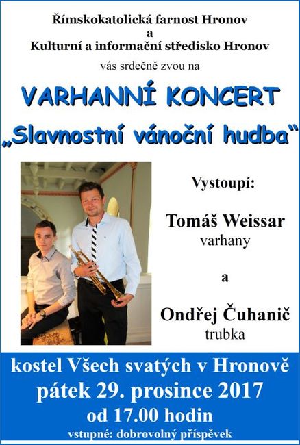 Nabídka akcí na Broumovsku na poslední čtyři dny roku 2017