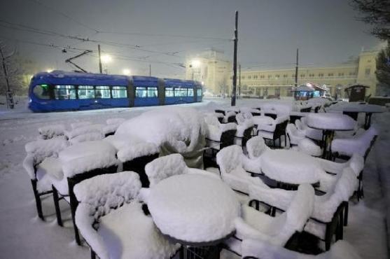 O sněhové kalamitě v chorvatském Záhřebu informuje pravidelná čtenářka Našeho Broumovska