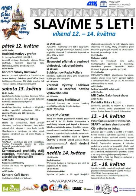 Nabídka akcí na Broumovsku pro víkend od 12. do 14. května