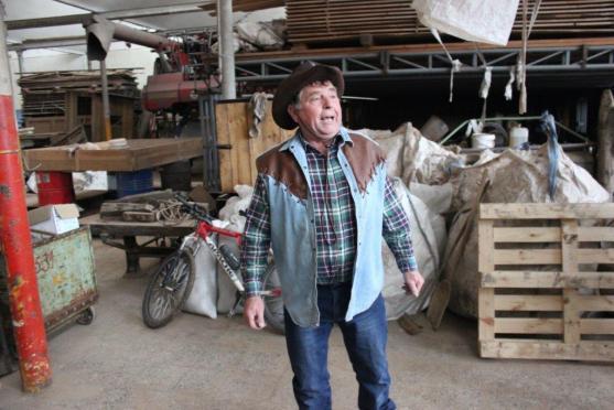 V Martínkovicích se mlátilo obilí postaru