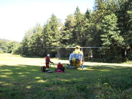 V Adršpachu zkolaboval muž. I přes zásah Letecké záchranné služby zemřel