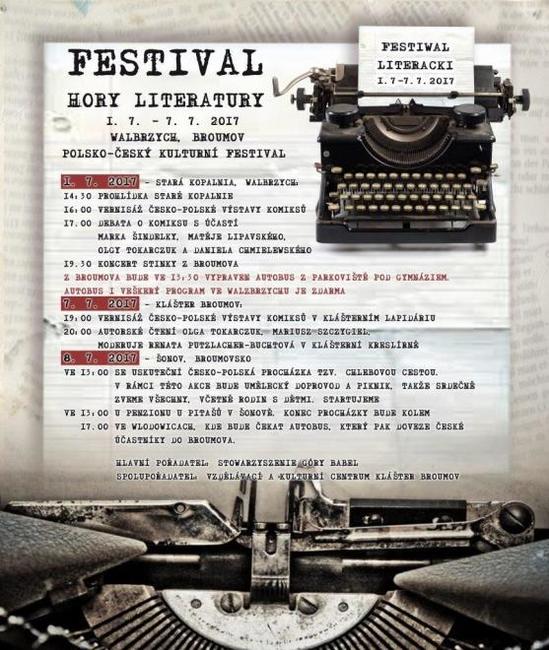 Kulturní festival Hory literatury nabídne zajímavý program pro Čechy i Poláky