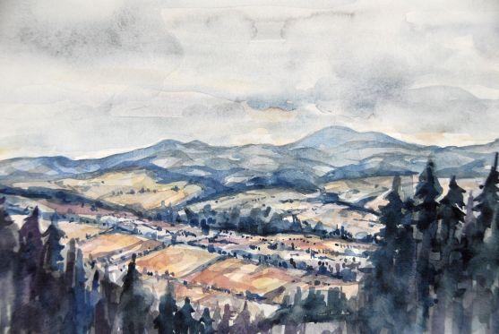 Studenti z pražského Žižkova přijeli kreslit na Broumovsko