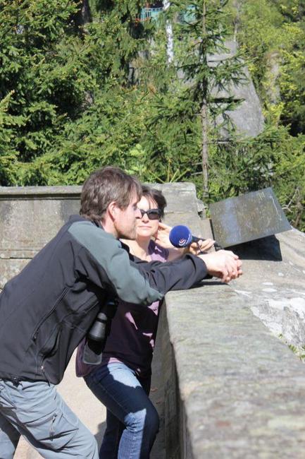 Český rozhlas natáčel pořad Pohlednice z hřebene Broumovských stěn