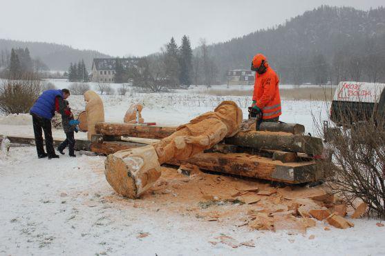 V Dolním Adršpachu si poměřili své schopnosti dřevorubci