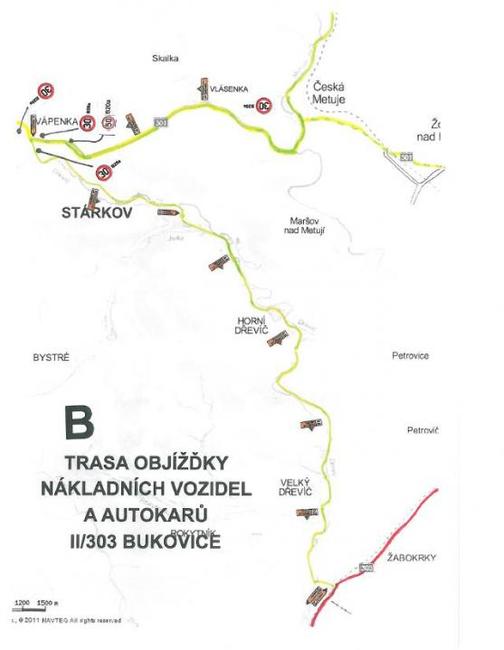 Silnice mezi Policí nad Metují a Bukovicí bude uzavřena více než čtyři měsíce 