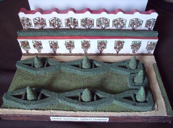 Model měsíce v Muzeu papírových modelů - Knížecí zahrada v Duchcově 