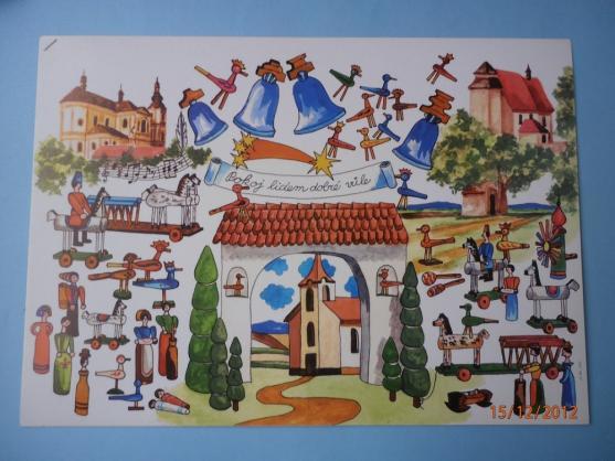 Papírové těšení se na Ježíška 