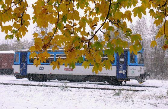 Sněhová nadílka na Broumovsko přišla letos o týden dříve