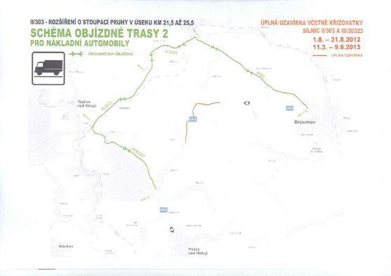 Během rekonstrukce silnice přes Pasa bude doprava vedena přes Bohdašín a Lachov