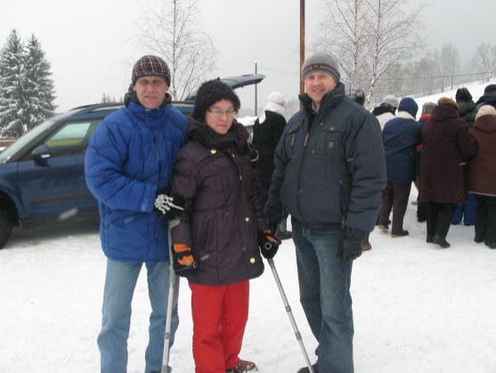 Mentálně postižené děti z polského stacionáře v Dzierżoniowě jezdili na Janovičkách u Broumova se psím spřežením